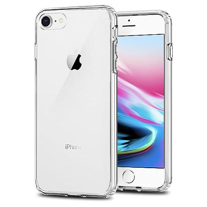 TENOC Phone Case Compatible with iPhone SE (2nd 2020 and 3rd 2022 Generation) & iPhone 7 & iPhone 8, Clear Case Anti-Yellowing Protective Bumper Hard Back Cover for 4.7 Inch - color: Clear Anti-Yellowing, size: iPhone 7/8/SE