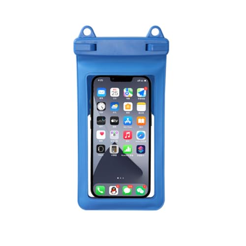 Waterproof Phone Pouch, IPX8 Waterproof Phone Case for iPhone 17/16/15/14 Pro Max, Cell Phone Dry Bag for Beach & Cruise Essentials, Touch Screen, Lanyard Included, (Fits Up to 7.5”)-Blue - color: Blue