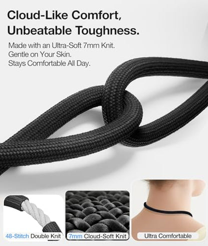 Phone Lanyard Crossbody, Convertible Phone Wrist Strap, Adjustable Anti-Theft Lanyard with 2 Phone Tether Tabs, Universal Cell Phone Strap for iPhone 17 Pro Max Case - color: Z- Midnigt Black