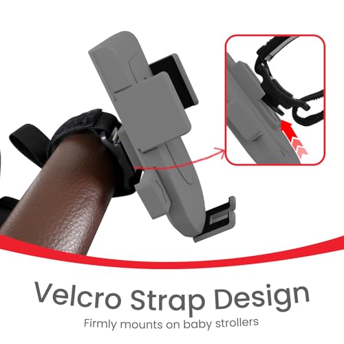 Baby Stroller Phone Holder, Universal Handlebar Phone Mount Grey
