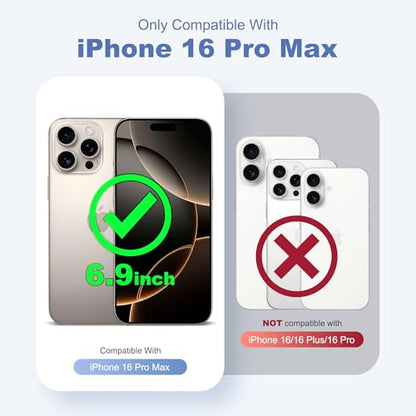 Compatible with iPhone 16 Pro Max Case with Magnetic Ring Stand [Compatible with Mag-Safe] [Built-in Screen Protector] Military-Grade Drop Protection Matte Translucent Phone Case, Desert Brown - color: Desert Brown, size: Iphone 16 Pro Max