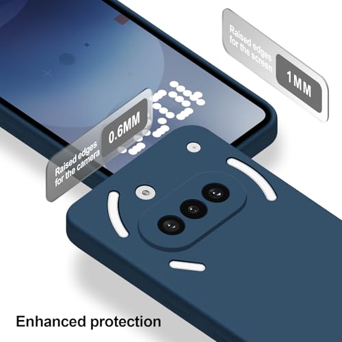 Silicone Case for Nothing Phone 3A, Blue - color: Blue, size: Nothing Phone 3A