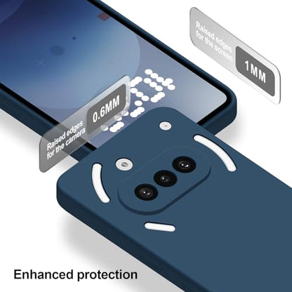 Silicone Case for Nothing Phone 3A, Blue - color: Blue, size: Nothing Phone 3A