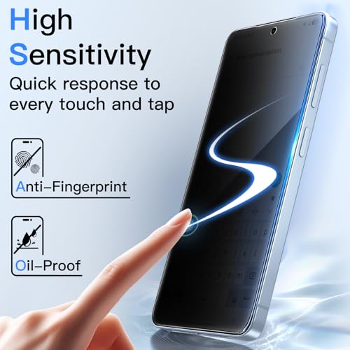 JETech Privacy Screen Protector for Samsung Galaxy S26 Plus, 2+2 Pack - size: Galaxy S26 Plus
