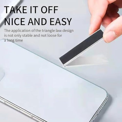 Ultra Thin Phone Kickstand Invisible Aluminum Alloy Cell Phone Kickstand Adjustable Vertical Horizontal Placement for Desk Stand Holder - color: Sliver
