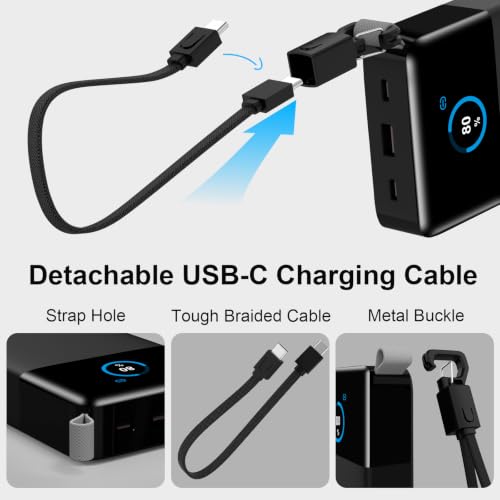 NOBIS Portable Charger 187W 25000mAh Power Bank w/Smart Display APP
