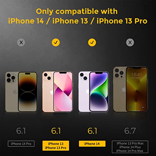UNBREAKcable 3-Pack Screen Protector for iPhone 13/13 Pro Tempered Glass | Shatterproof, Easy Install, 9H Hardness, 99.99% HD Clear, Bubble-Free, Anti-Fingerprint, Scratch Resistant, Case Friendly - size: iPhone 13/13 Pro