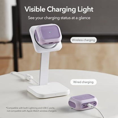 ESR for AirPods Pro 2 Case, Compatible with MagSafe, Purple - color: Purple, size: AirPods Pro 2&1 Case