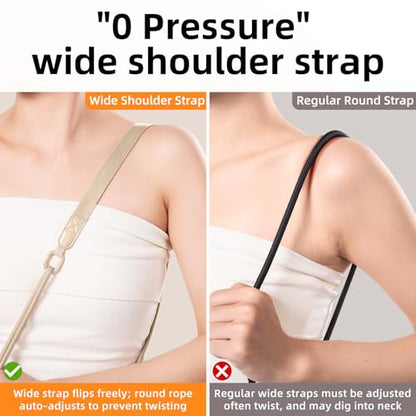 Phone Lanyard Crossbody & Neck, Adjustable Wide Strap with Anti-Loss Lock for iPhone Samsung - Universal Hands Free - color: Classic Black