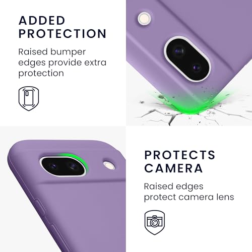 kwmobile Case Compatible with Google Pixel 8a Case - TPU Silicone Phone Cover with Soft Finish - Violet Purple - color: violet purple, size: Pixel 8a