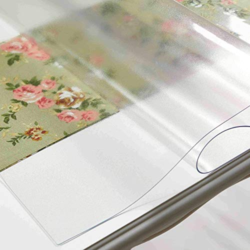 NECAUX Frosted PVC Table Cover Protector 12 x 18 Inch 1.5mm Thick - color: Frosted 1.5mm, size: 12" x 18"