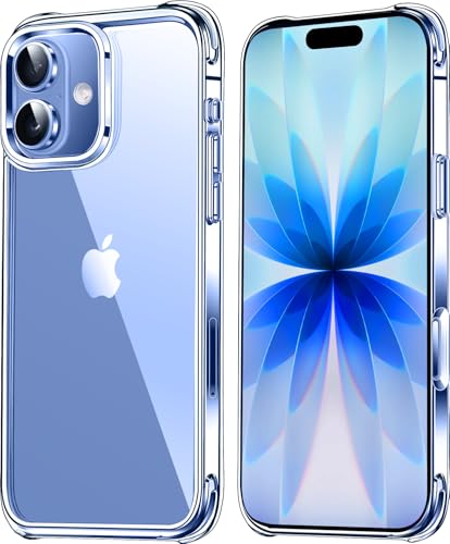 Mkeke Compatible with iPhone 17 Case Clear [Not-Yellowing] [Military-Grade Drop Protection] Shockproof Protective Phone Bumper 6.3 inch - size: for iPhone 17 6.3"