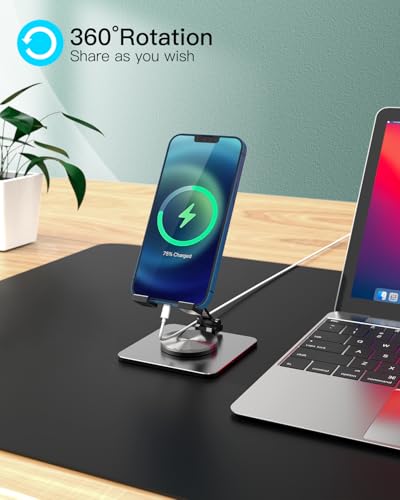 Adjustable Phone & Tablet Stand, Fits 4–9.7in Devices, Grey - color: Grey