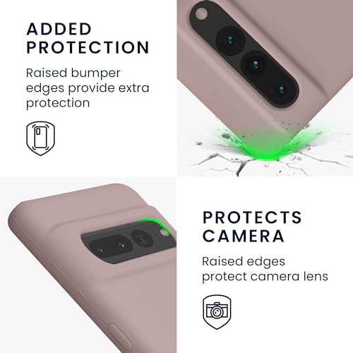 kwmobile Case Compatible with Google Pixel 7 Pro Case - TPU Silicone Phone Cover with Soft Finish - Nude Lilac - color: Nude lilac, size: Pixel 7 Pro