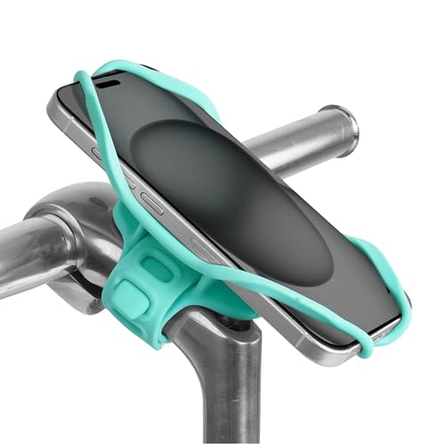 Bone Bike Tie 5 Pro, Universal Bike Phone Stem Mount for 4.7"-7.2" Phones - color: Turquoise - Bike Tie 5 Pro