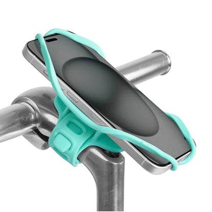 Bone Bike Tie 5 Pro, Universal Bike Phone Stem Mount for 4.7"-7.2" Phones - color: Turquoise - Bike Tie 5 Pro
