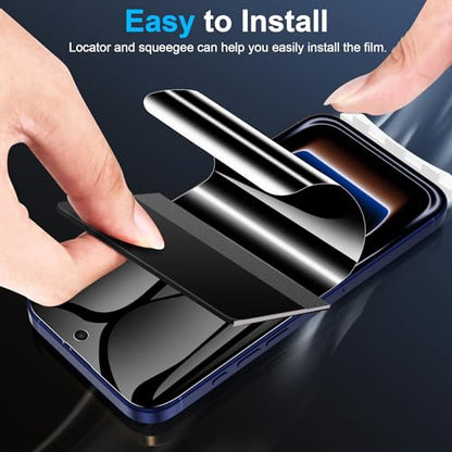 LYWHL 2 Pack for iPhone 17 Pro Privacy Screen Protector [Like Original Touch Sensitivity], Anti-Spy Private iPhone 17 Pro Film [Non-Glass], Case Friendly, Scratch-Resistant, Self-Healing - size: 6.3 inch - iPhone 17 Pro