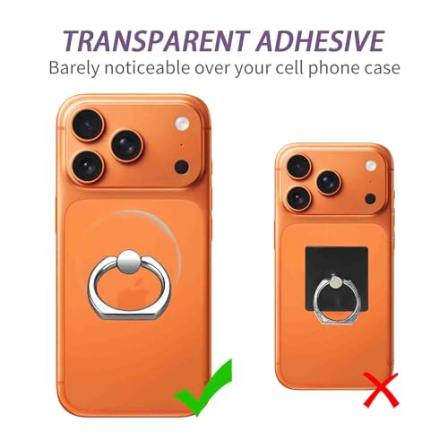4 Pack Jsoerpay Cell Phone Ring Holder, 2 Silver+2 Rose Gold - color: Silver 2+Rose Gold 2