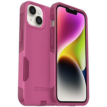 OtterBox iPhone 14 & iPhone 13 Commuter Series Case - INTO THE FUCSHIA (Pink), slim & tough, pocket-friendly, with port protection - color: Pink