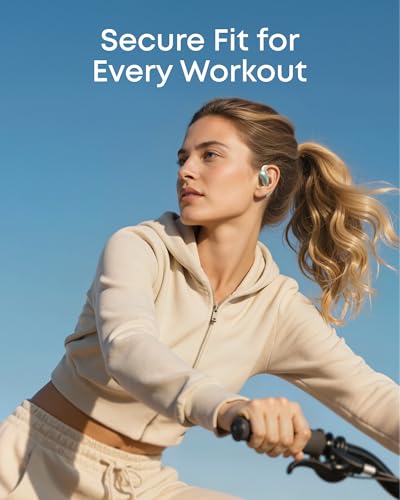 Soundcore AeroFit 2 by Anker Open Ear Earbuds, Open Ear Headphones, Earbuds - color: Minty Green, style: Standard