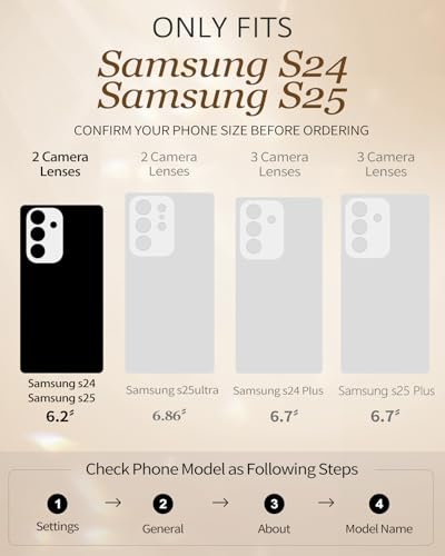 Petitian for Samsung Galaxy S25/S24 Wallet Case, Growing Flower - color: Grow Flower, size: S25/S24