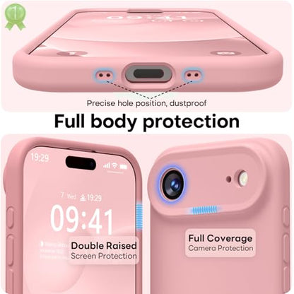 LOVE 3000 Magnetic for iPhone Air Case Premium Silicone, Pink Sand - color: Pink Sand, size: iPhone Air 6.5inch