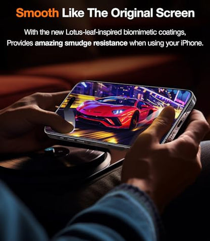 TORRAS Diamond Shield for iPhone 15 Pro Screen Protector [Military-Grade Protection] 9H+ Unbreakable Shatterproof Aerospace Tempered Glass Full Coverage InstaFit Bubble-Free, 2-Pack - size: iPhone 15 Pro（6.1 inch）