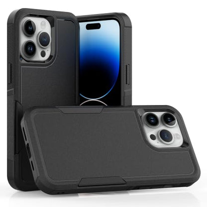 Heavy‑Duty Rugged Anti‑Drop Shockproof Protective Phone Case for iPhone 15 Pro Max, Durable Protective Shell, Black - color: Black, size: iPhone 15 Pro Max