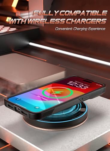 Poetic Neon Series Case Compatible with iPhone 15 Pro Max, Dual Layer Light Weight Slim Shockproof Protective Drop Protection Phone Case 2023 New Cover for iPhone 15 Pro Max (6.7 Inch), Black - color: Black, size: iPhone 15 Pro Max