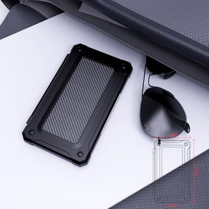 Memory Card Case with 40 Card Slots for SD and Micro SD Cards - color: Carbon Fiber Black 2