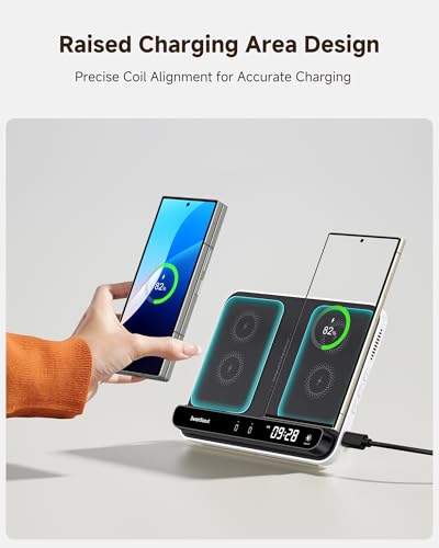 Wireless Charger for Samsung Z Fold 8 Ultra/7/6/5/4/3, Dual Phone Charger