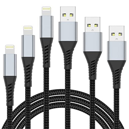2FT Lightning Cable, Braided iPhone Charging Cord for iPhone 14 13, CarPlay - size: 2 Feet