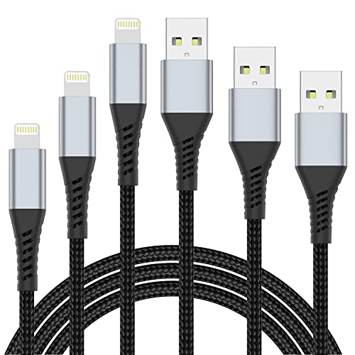 2FT Lightning Cable, Braided iPhone Charging Cord for iPhone 14 13, CarPlay - size: 2 Feet