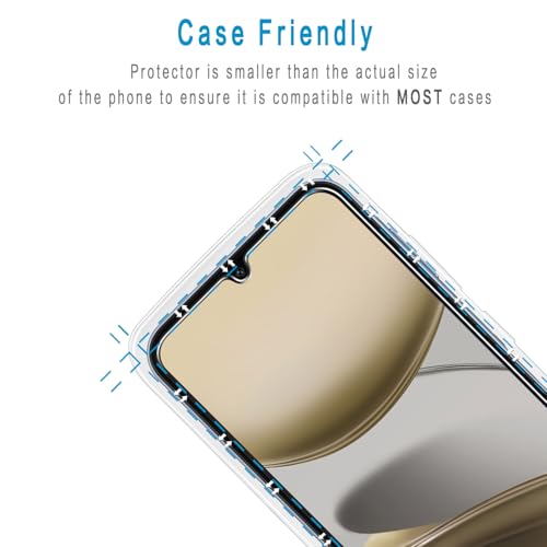 2+2 Pack Screen Protector for Samsung Galaxy A16 5G Tempered Glass - color: Samsung Galaxy A16 5G-Clear