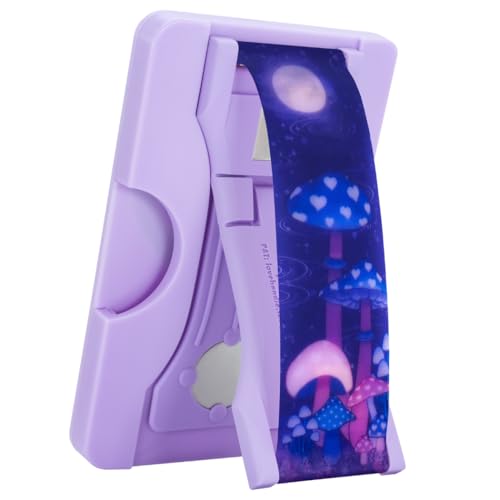 LOVEHANDLE Wallet for MagSafe + Kickstand - Midnight Mushroom Glow - color: Mushroom