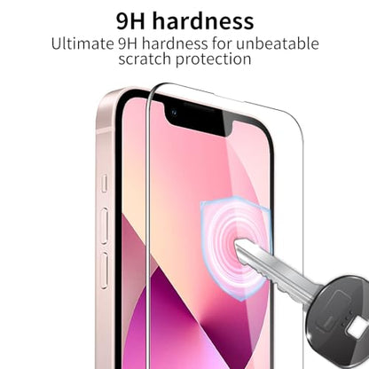 3 Pack Tempered Glass Screen Protector for iPhone 13/13 Pro/14/16e, 9H Hardness, Scratch Resistant, HD Clear, Case Friendly, Bubble-Free, Easy Install - size: iPhone 13/13 Pro/14/16e