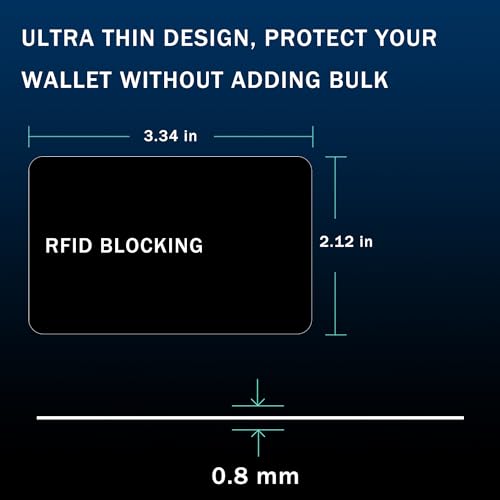 RFID Blocking Card - 3 Pack, Contactless NFC Credit Card ID Protection Safe Bank Card Passport Entire Wallet Purse Shield Protector Blocker Guard (Pack of 3) - color: Black/3 cards