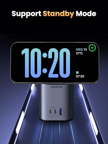 UGREEN Nexode 100W USB C Charging Station, 4-Port Qi2 Charger Stand