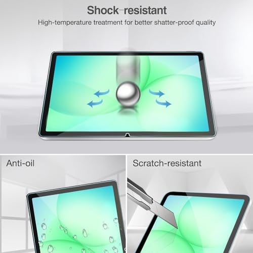 ProCase 1 Pack Screen + 3 Camera Lens Protector for Galaxy Tab A11+/ A9+ - size: 1 Pack + Camera Protector