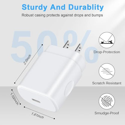 25W Super Fast Charger Block for Samsung Galaxy S26 Ultra/A18/A17 5G/S25 FE - color: white-1