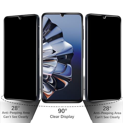 2 Pack Privacy Screen Protector for Samsung Galaxy A06/Galaxy A05s - color: Black-Galaxy A06