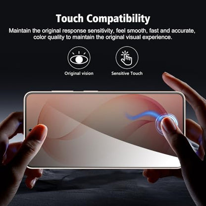 2+2 Pack for Samsung Galaxy S26 Privacy Screen Protector with Camera Lens Protector, Anti Spy Tempered Glass Protection Film 9H Hardness, Scratch Resistant, Case Friendly