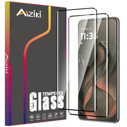 2-Pack Tempered Glass for Moto Edge 2025 Screen Protector, 3D Full Coverage Ultra Resistant, Scratch-Proof Bubble Free Film for Motorola Edge 2025/Edge 60 Fusion, Easy Installation