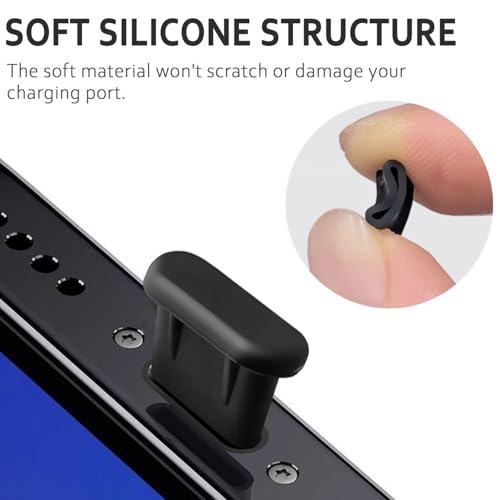 USB C Dust Plug, Type-C Charging Port Cover Silicone USB C Plug Cover