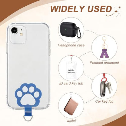 uxcell Phone Tether Tab Universal Cat Paw Phone Lanyard Case Patch Phone - color: Pink