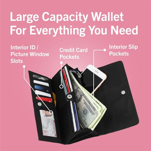 Nautica womens The Perfect Carry All Money Manager Wallet Organizer with RFID Blocking Wallet | The Perfect Carry All - color: Americana