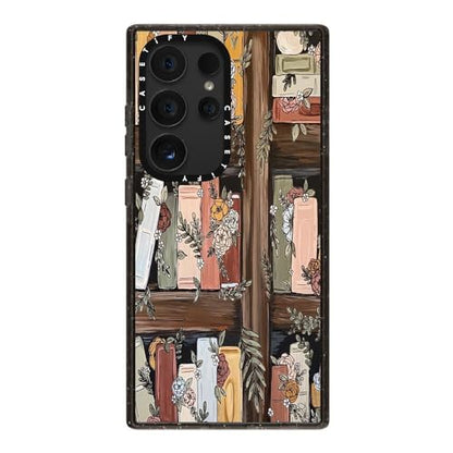 CASETiFY for Galaxy S24 Ultra Case - Impact | 8.2 ft. 4x Military Grade Drop Protection | Bookshelf Garden by KT's Canvases | Black - color: Bookshelf Garden, size: Galaxy S24 Ultra (6.8")