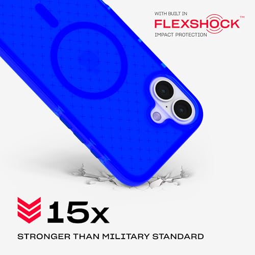 Tech21 EvoCheck for iPhone 16 Plus - Compatible with MagSafe - Impact Protection Case - in Cobalt Blue - color: Cobalt Blue, size: iPhone 16 Plus