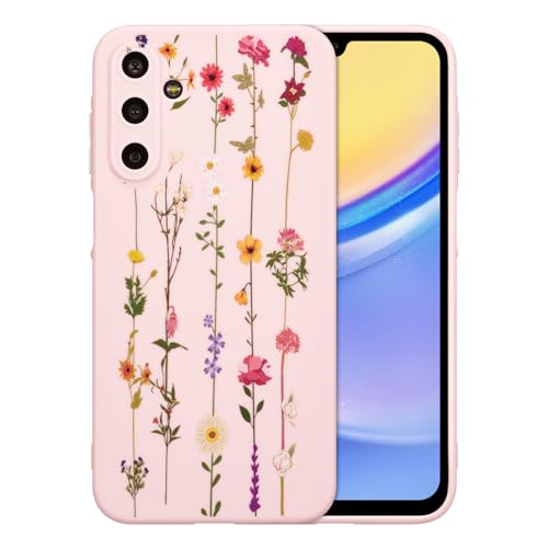 ZTOFERA Floral Case for Samsung Galaxy A14 5G,Clear Cute Flower Pattern Case for Girls Women,Flexible Silicone Protective Slim Shockproof Bumper Phone Cover for Galaxy A14 5G,Pink - color: Pink, size: for Samsung Galaxy A14 5G