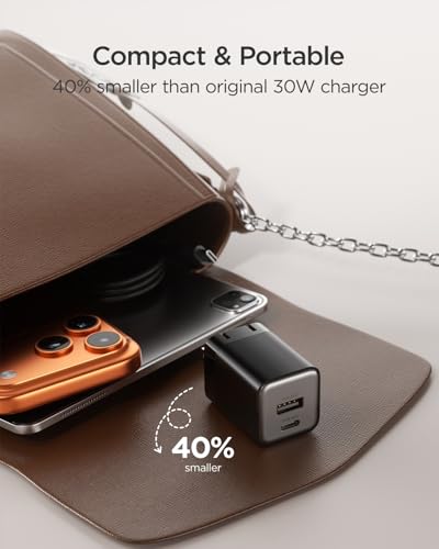 wegear 30W Fast Charger, Dual Port USB C Wall Charger with Foldable Plug - color: Black, size: 2 Packs+2 Cables